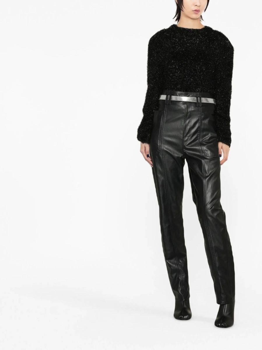 Pulover tricotat Alberta Ferretti negru - Img 6