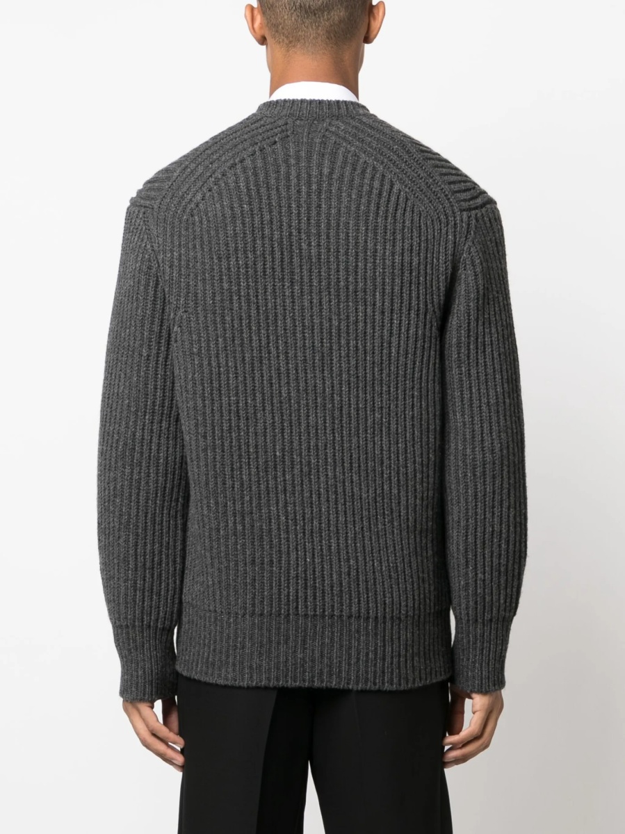 Pulover tricotat Alexander McQueen gri - Img 4