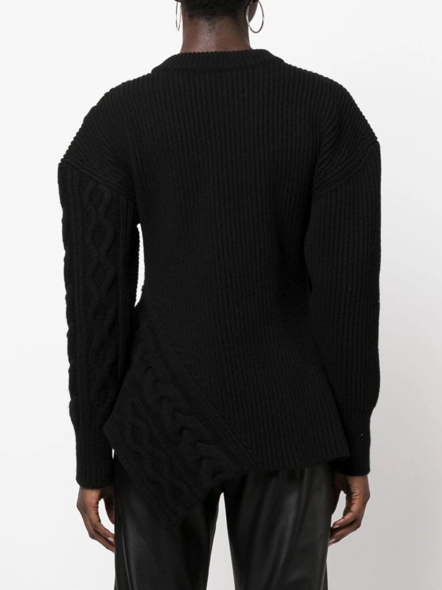 Pulover tricotat Alexander McQueen negru - Img 4