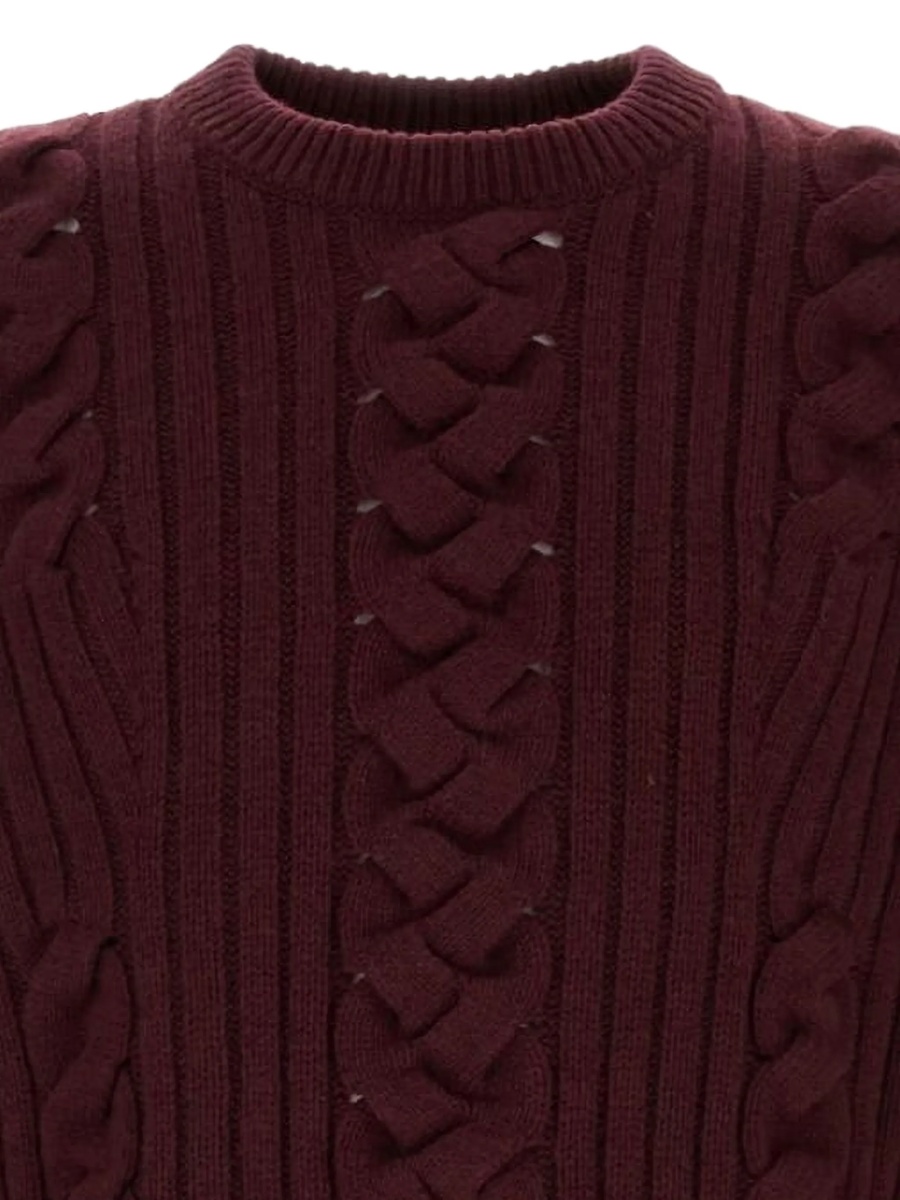 Pulover tricotat Alexander McQueen rosu - Img 2