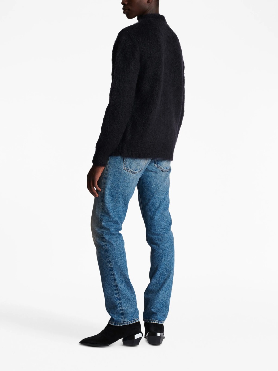 Pulover tricotat Balmain negru - Img 4