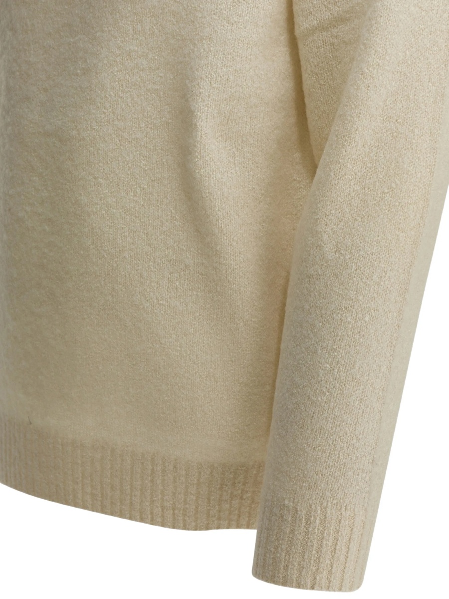 Pulover tricotat Beams Plus neutru - Img 4