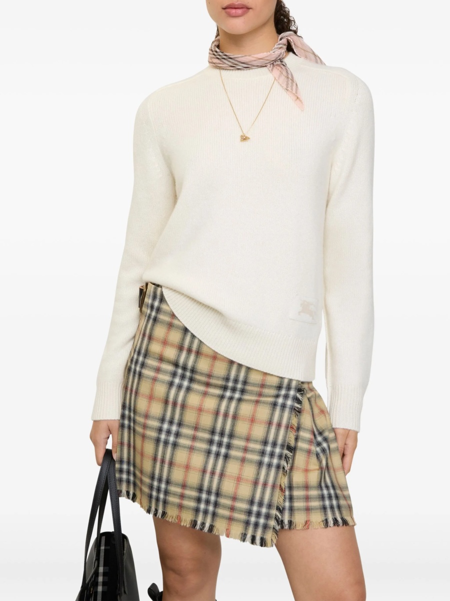 Pulover tricotat Burberry neutru - Img 2