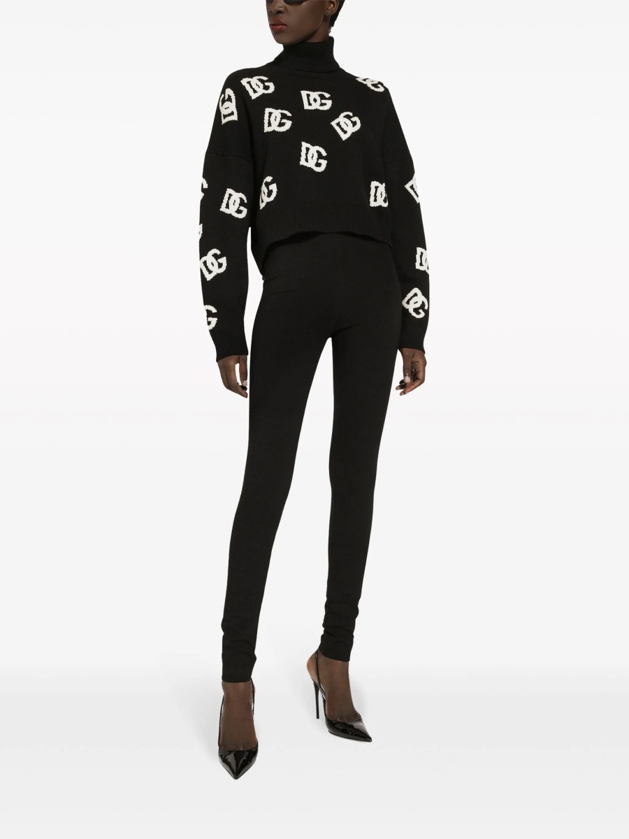 Pulover tricotat Dolce &amp; Gabbana negru - Img 2