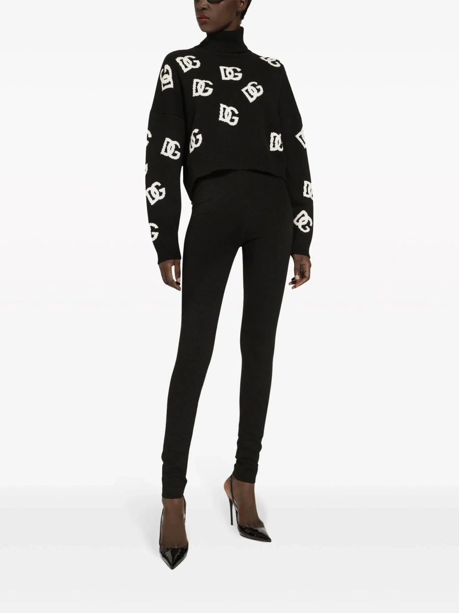 Pulover tricotat Dolce &amp; Gabbana negru - Img 2