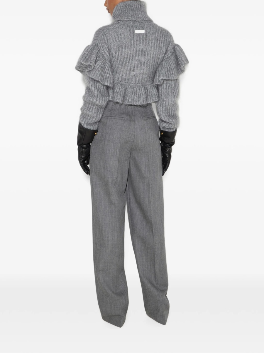 Pulover tricotat Elisabetta Franchi gri - Img 3