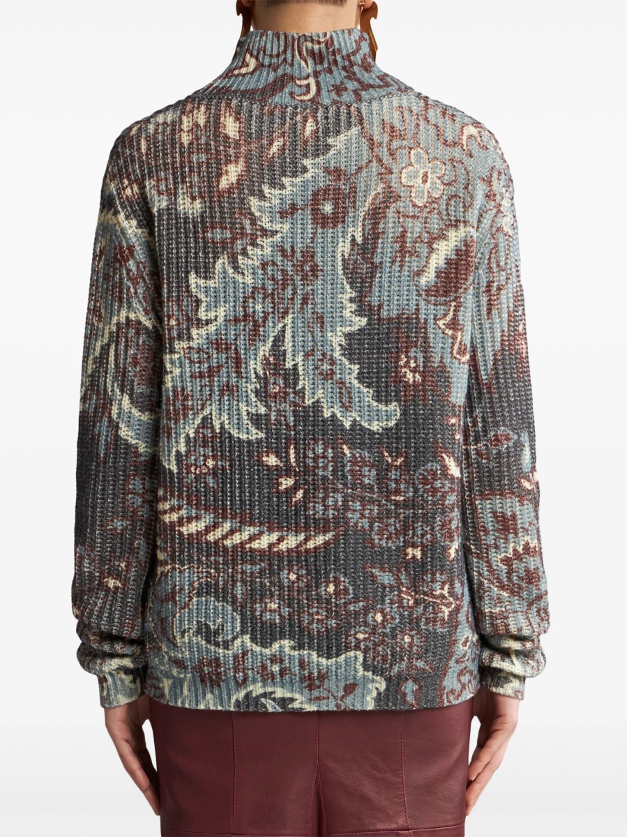 Pulover tricotat ETRO albastru - Img 4
