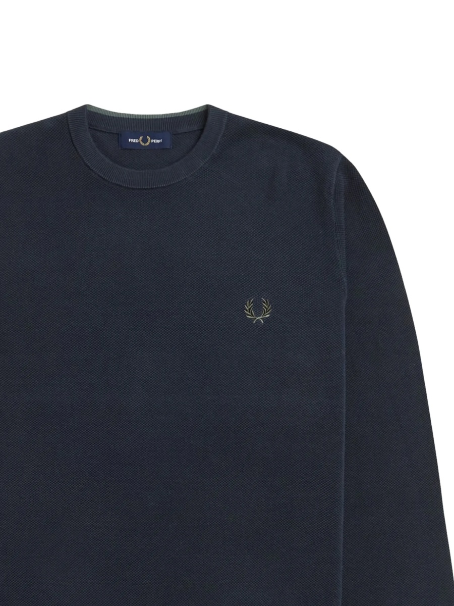Pulover tricotat Fred Perry verde - Img 2