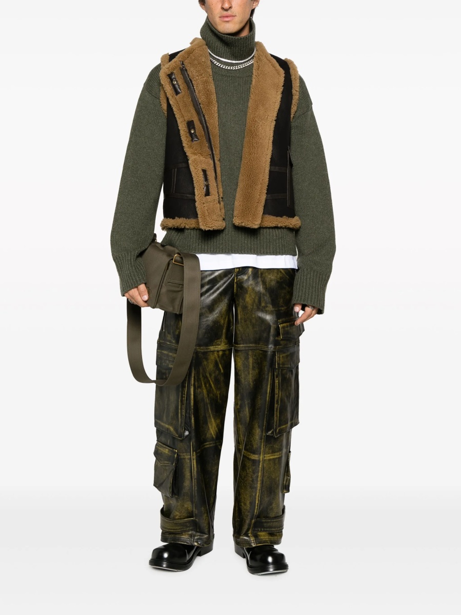 Pulover tricotat Givenchy verde - Img 2