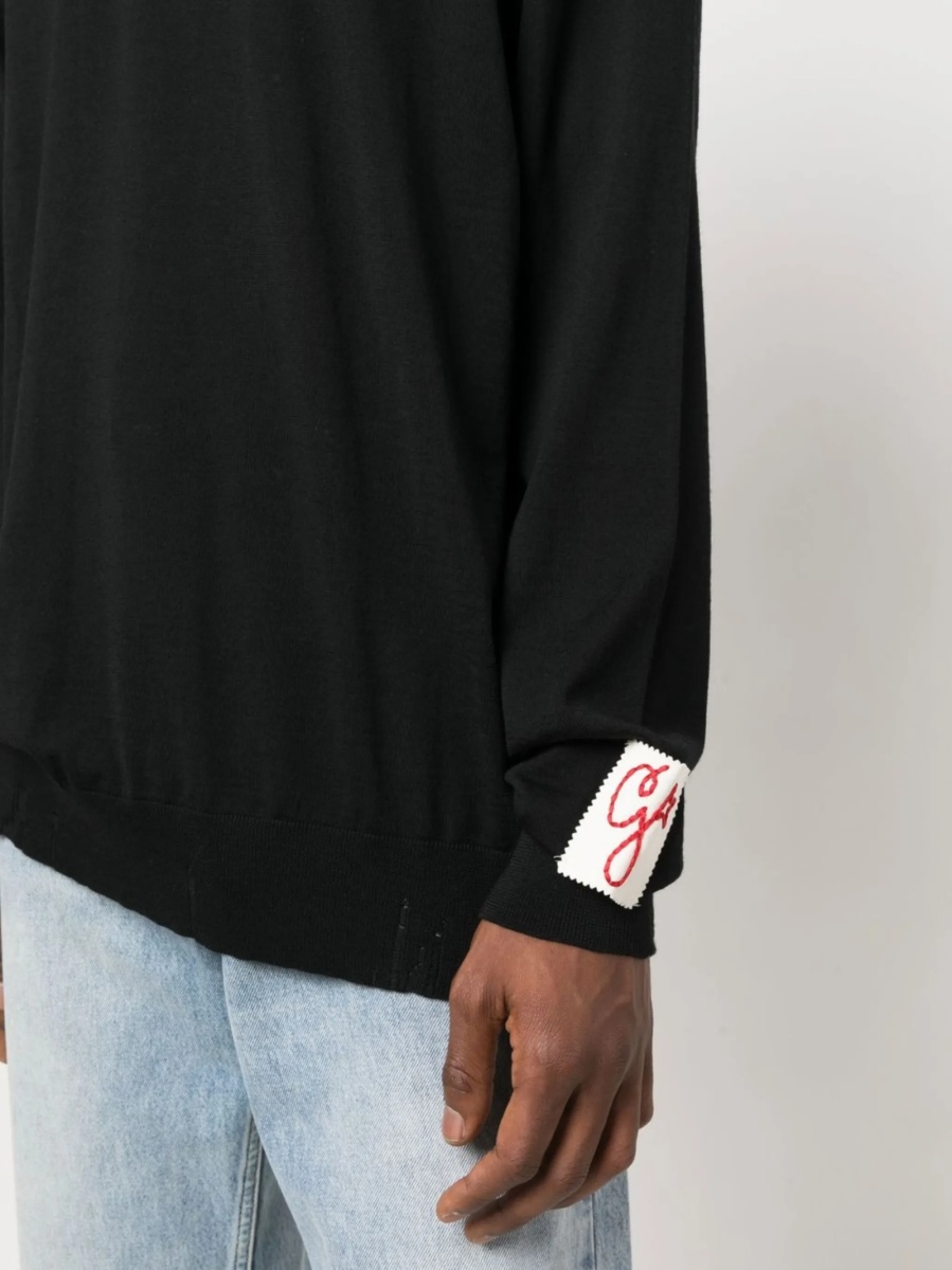 Pulover tricotat Golden Goose negru - Img 5