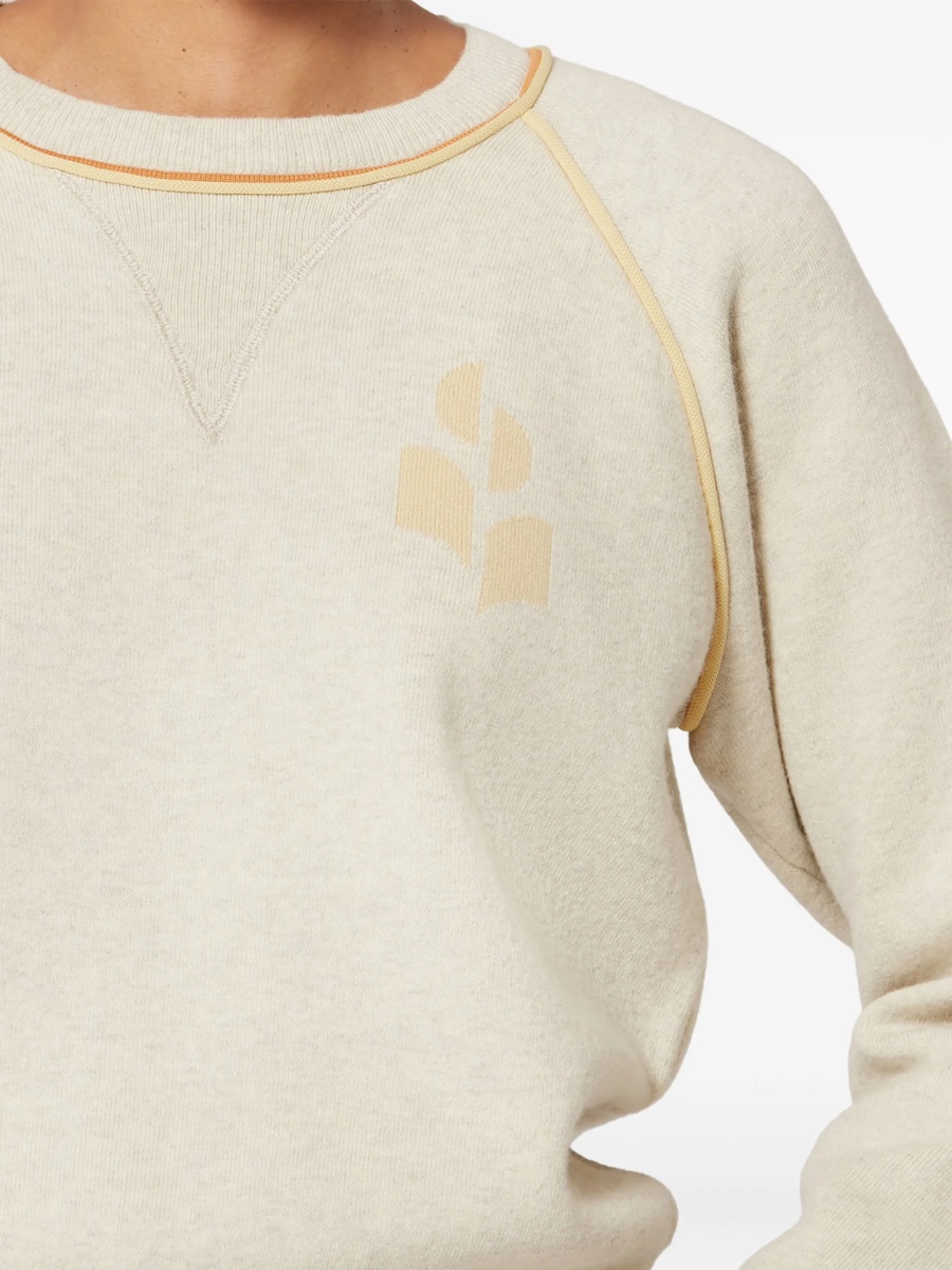 Pulover tricotat ISABEL MARANT ETOILE neutru - Img 5