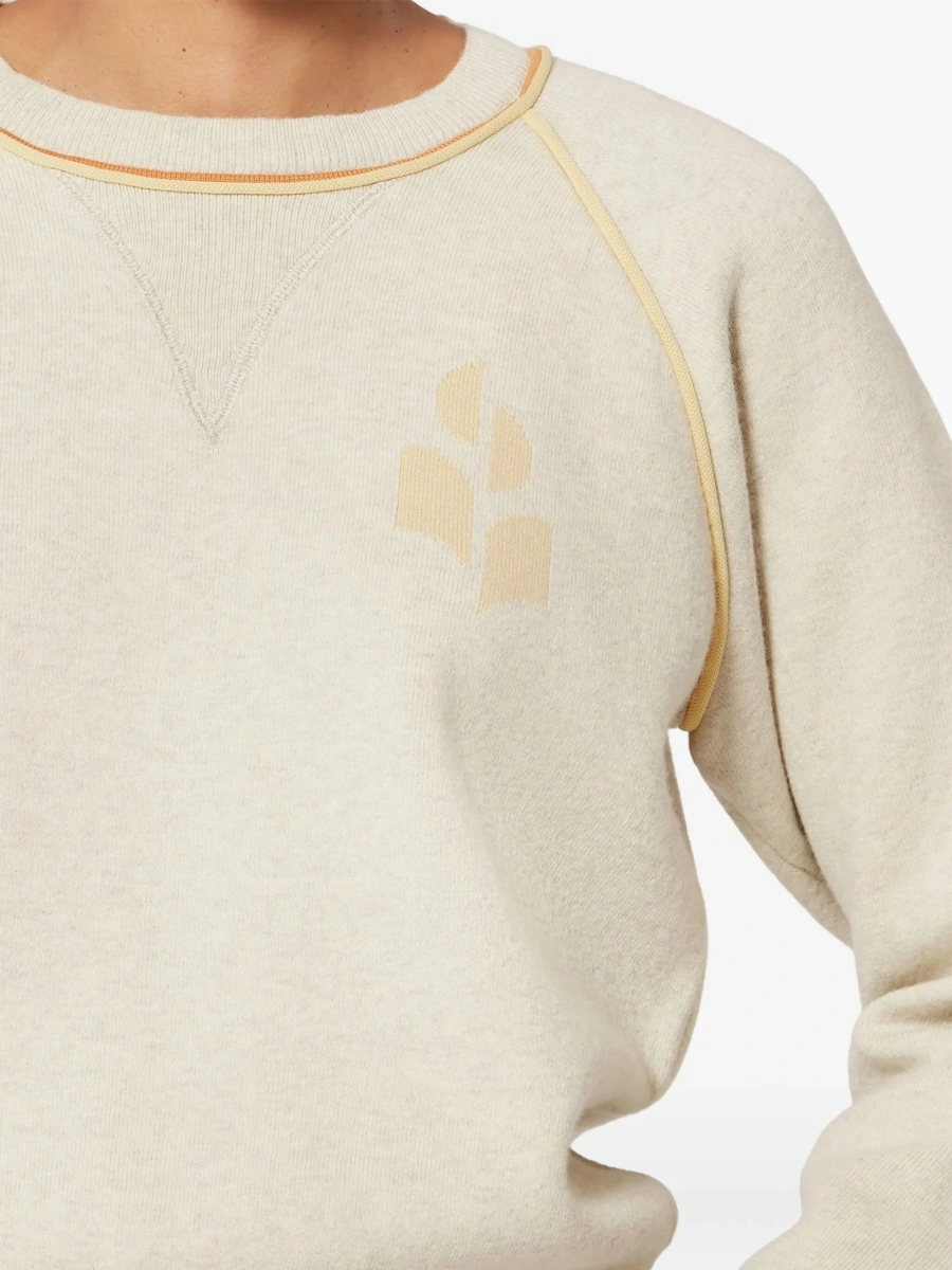 Pulover tricotat ISABEL MARANT ETOILE neutru - Img 5