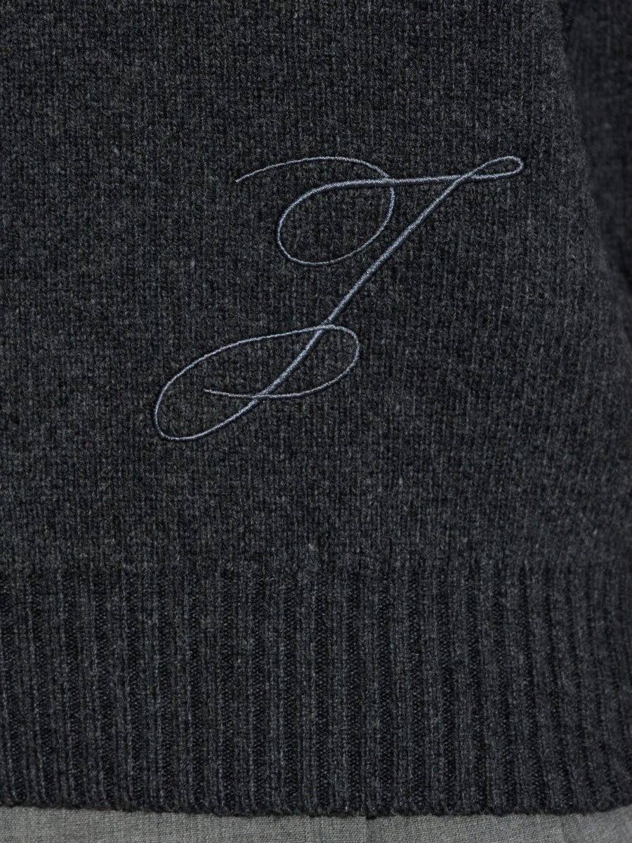 Pulover tricotat JACQUEMUS gri - Img 5