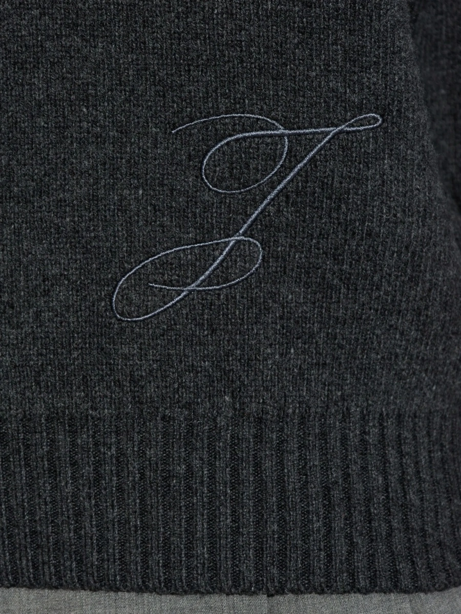 Pulover tricotat JACQUEMUS gri - Img 5