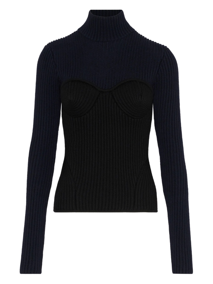 Pulover tricotat Jean Paul Gaultier negru - Img 2