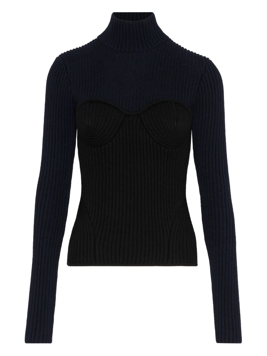 Pulover tricotat Jean Paul Gaultier negru - Img 2