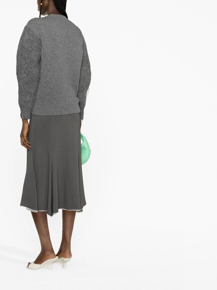 Pulover tricotat Jil Sander gri - Img 4