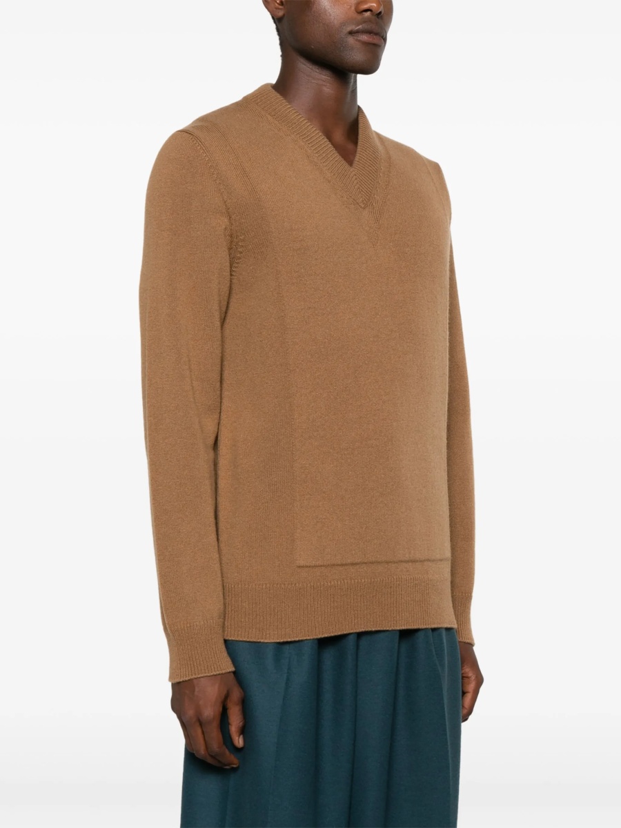 Pulover tricotat Jil Sander maro - Img 3