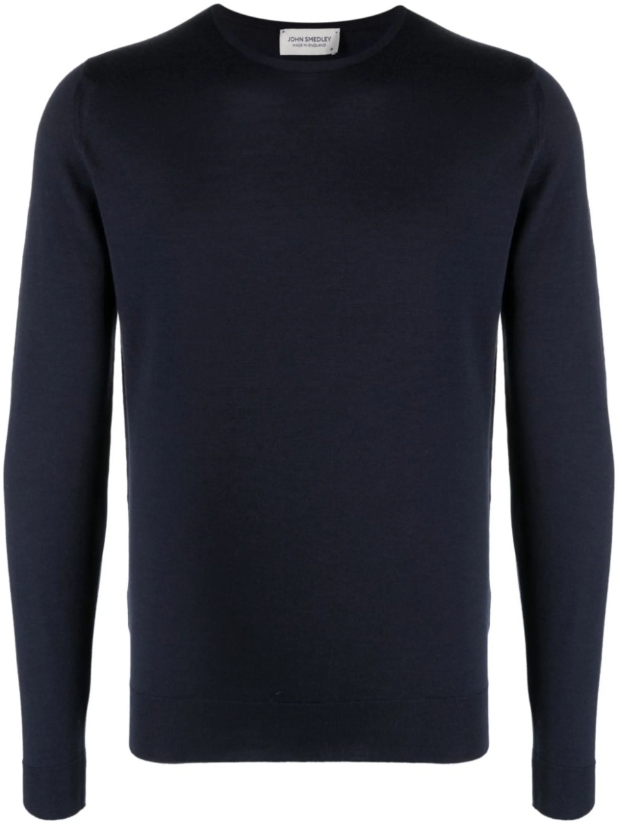 Pulover tricotat John Smedley albastru - Img 2
