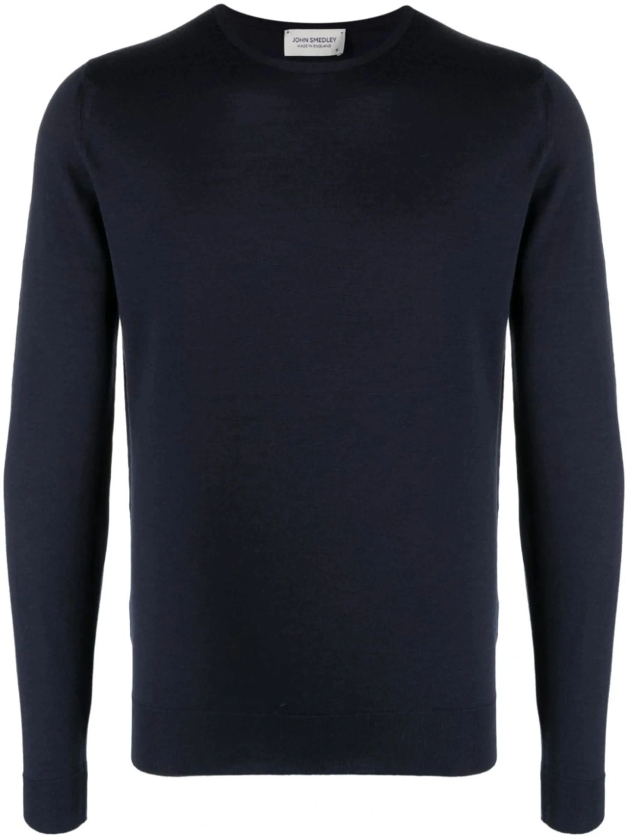 Pulover tricotat John Smedley albastru - Img 2