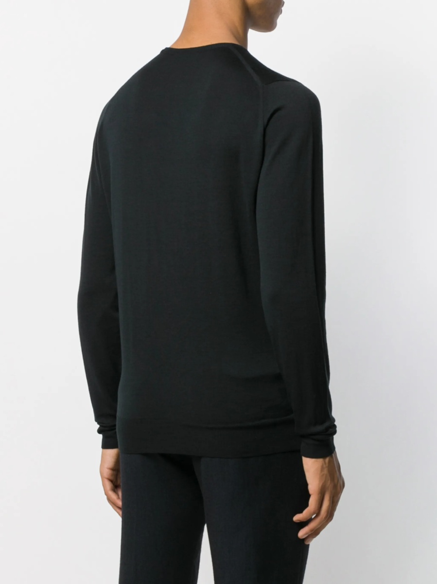 Pulover tricotat John Smedley negru - Img 4