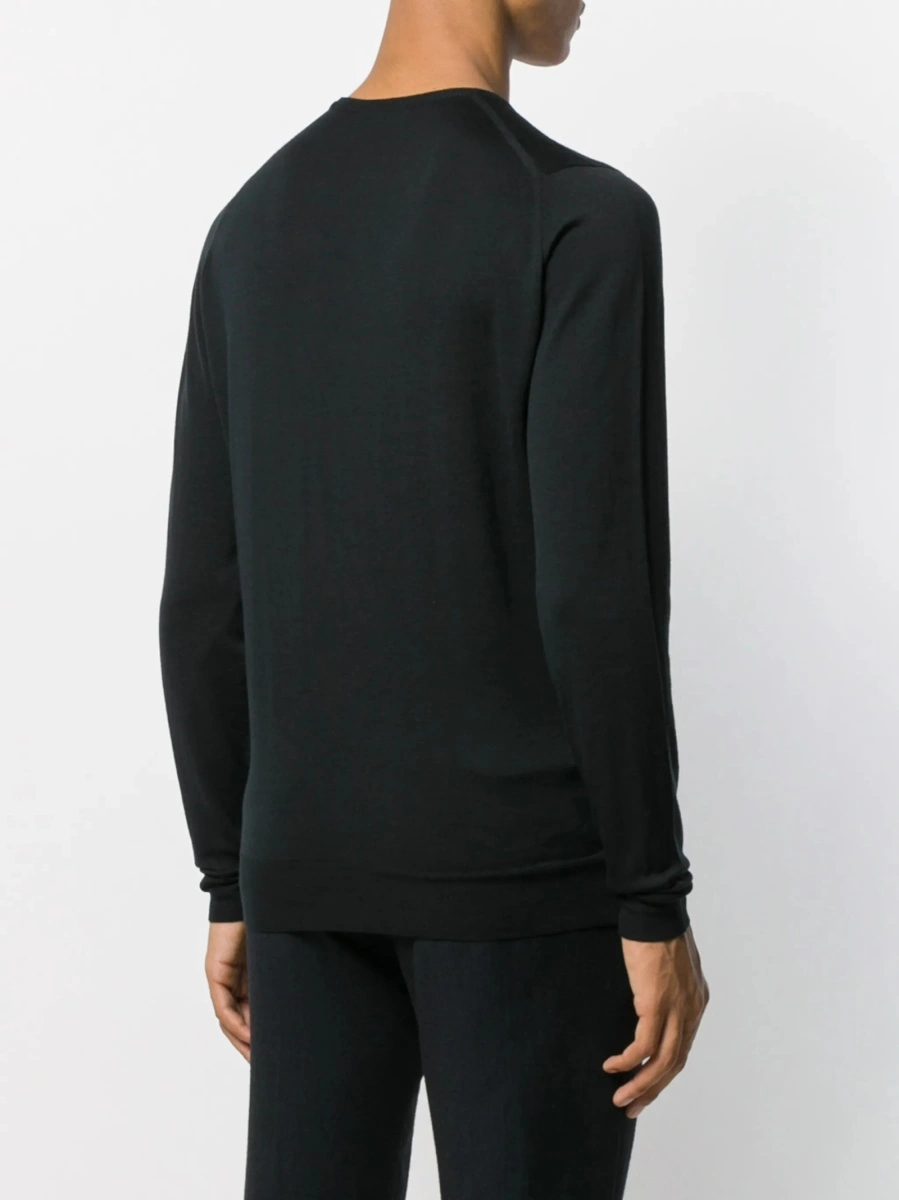 Pulover tricotat John Smedley negru - Img 4