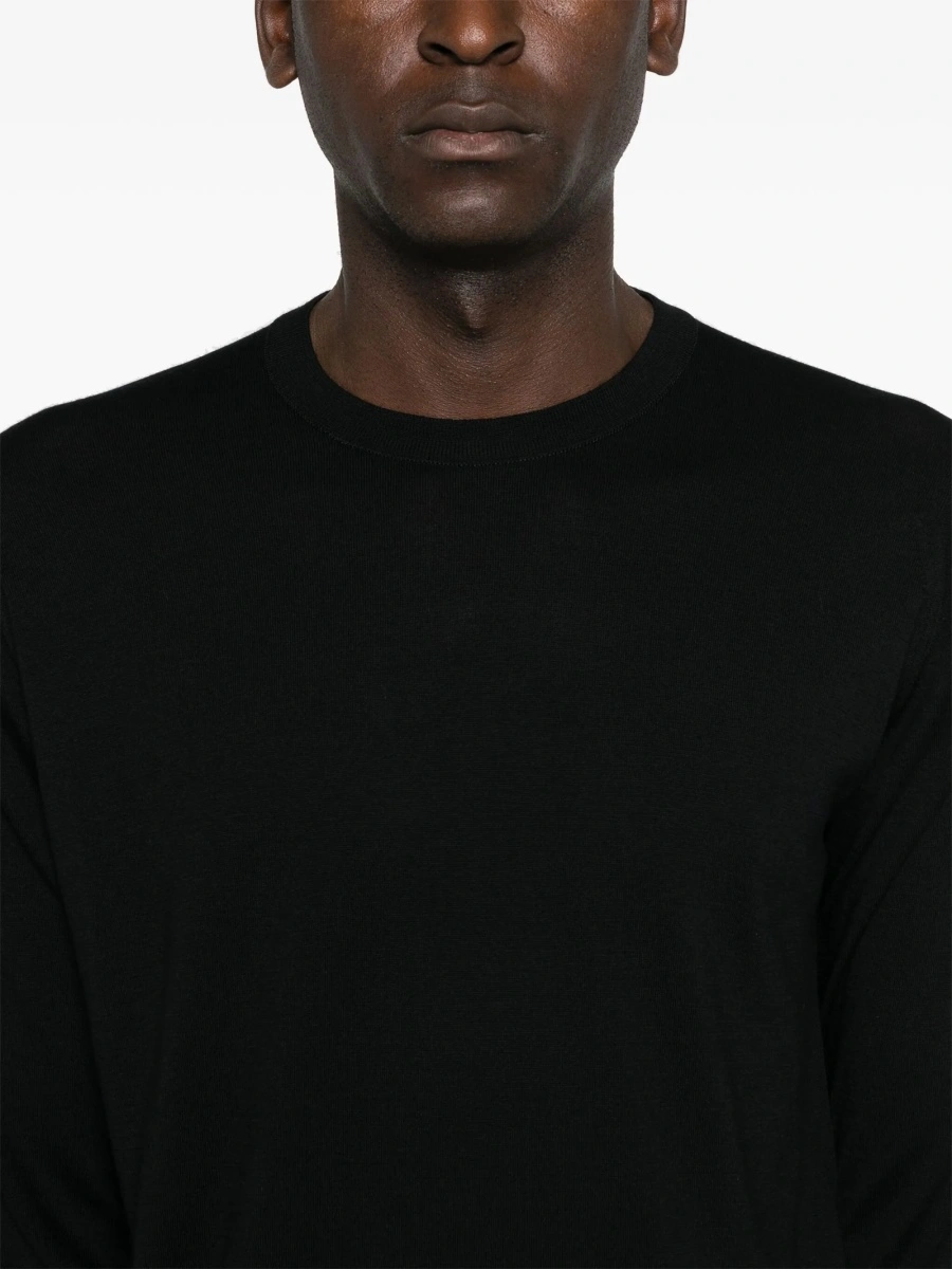 Pulover tricotat John Smedley negru - Img 5
