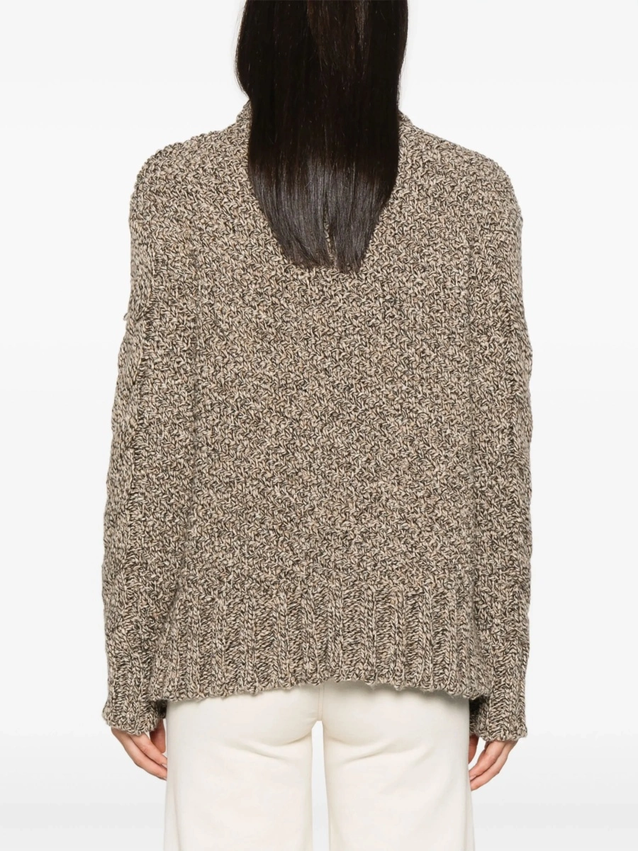 Pulover tricotat KITON maro - Img 4