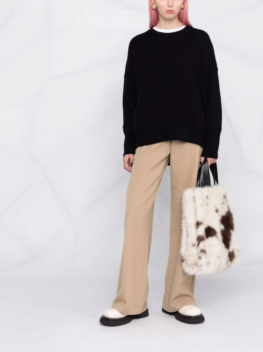 Pulover tricotat Lisa Yang negru - Img 2