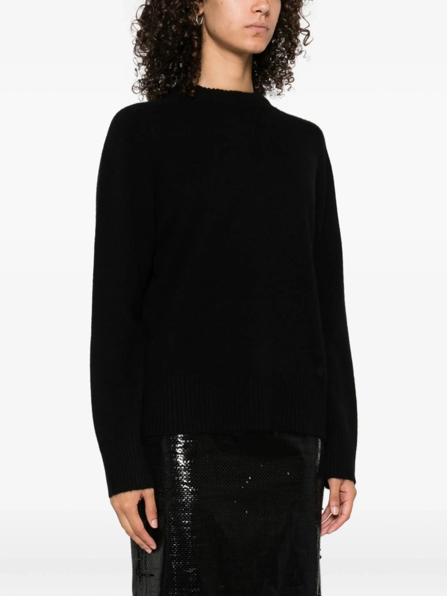 Pulover tricotat LOULOU DE SAISON negru - Img 3