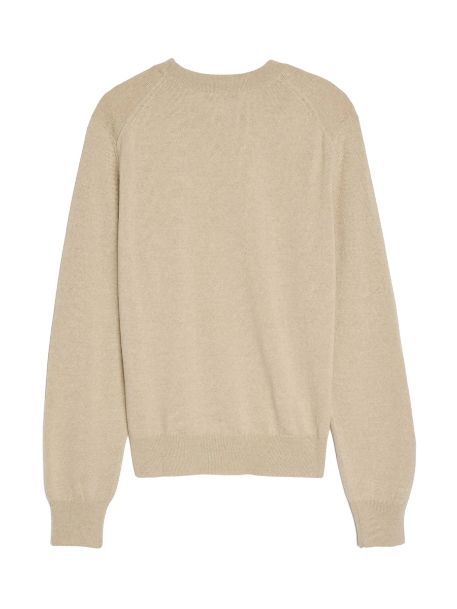 Pulover tricotat MAISON KITSUNÉ neutru - Img 2