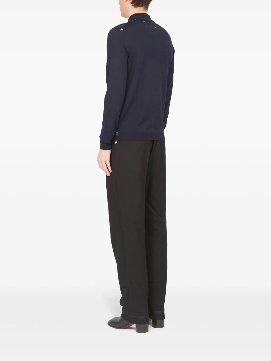 Pulover tricotat Maison Margiela albastru - Img 5