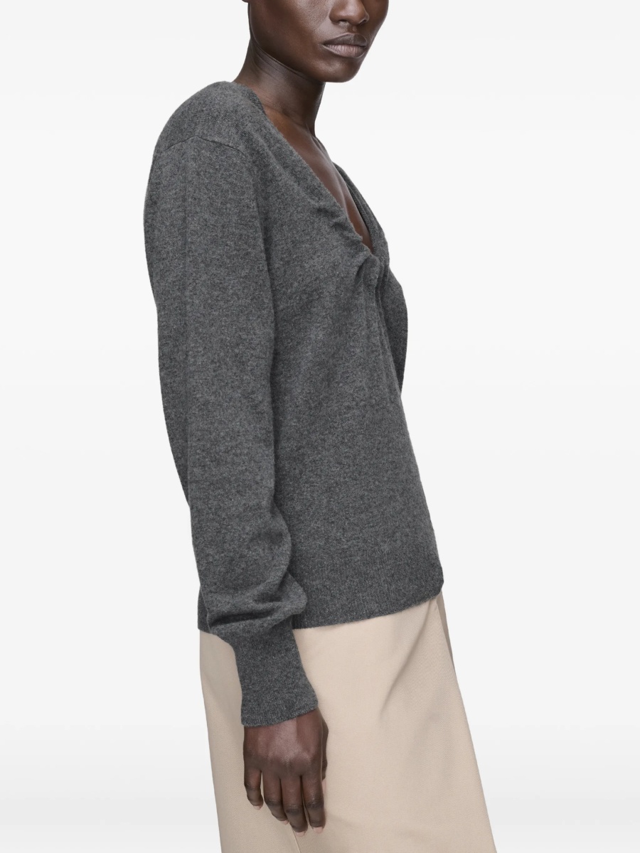 Pulover tricotat Maison Margiela gri - Img 4