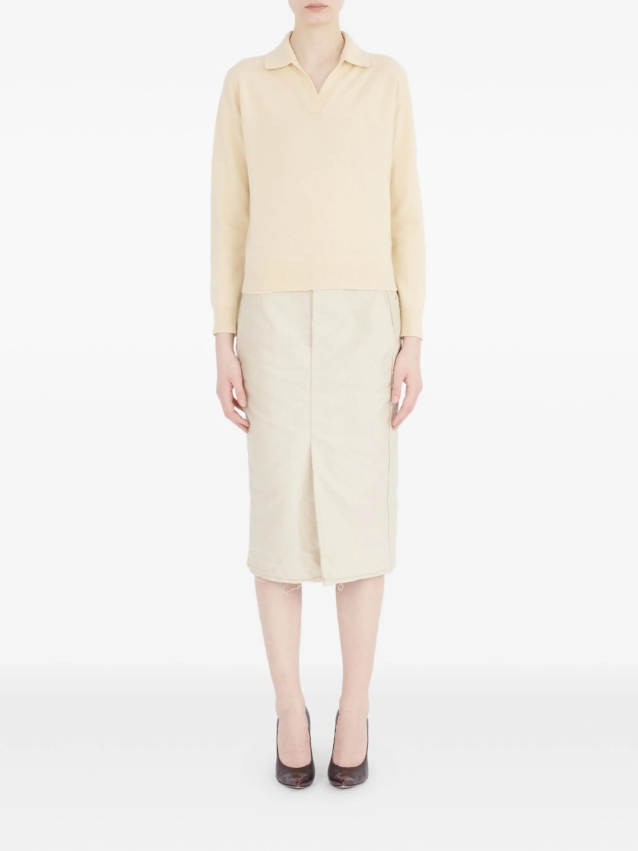 Pulover tricotat Maison Margiela neutru - Img 2