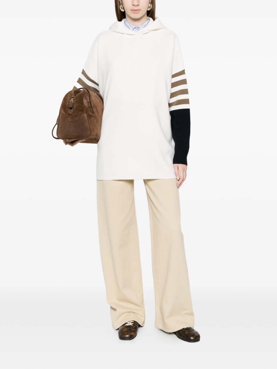 Pulover tricotat Max Mara alb - Img 2