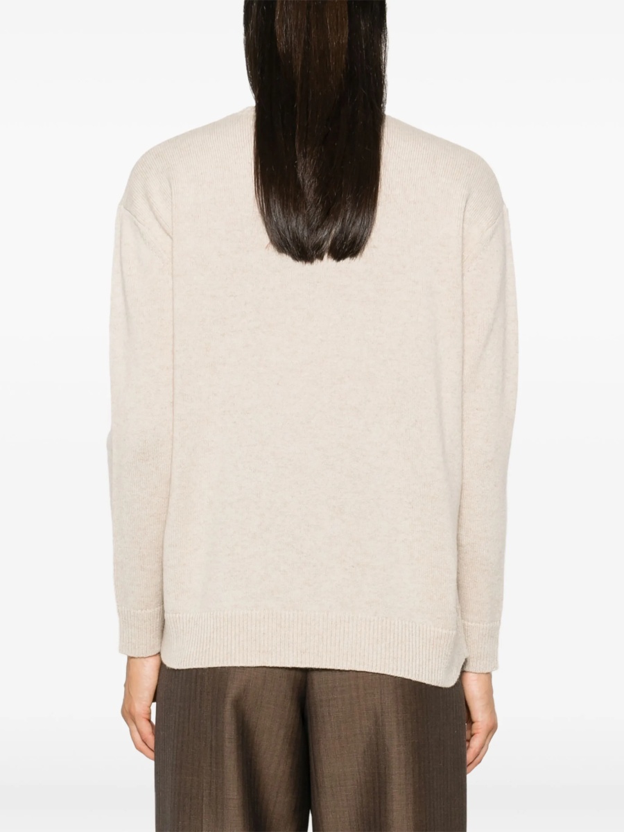 Pulover tricotat Max Mara neutru - Img 4