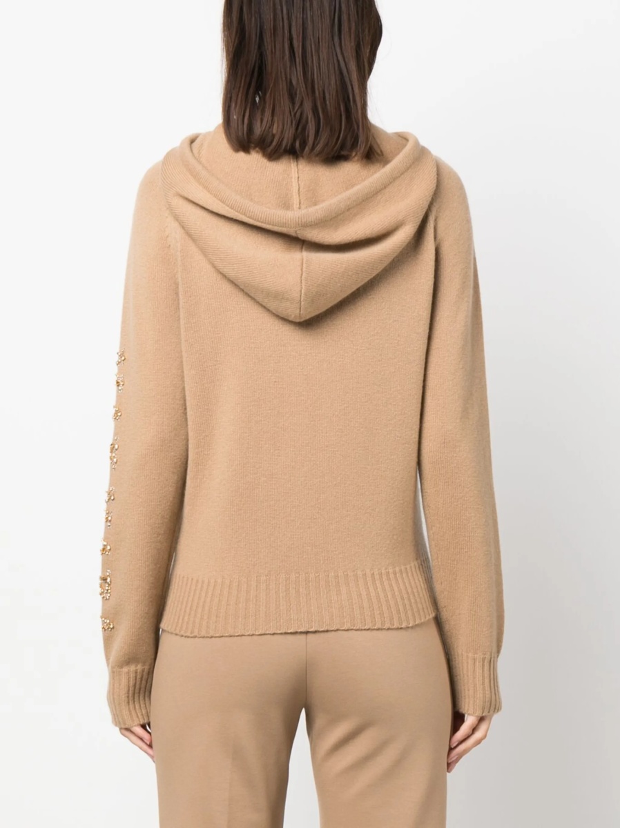 Pulover tricotat Max Mara neutru - Img 4
