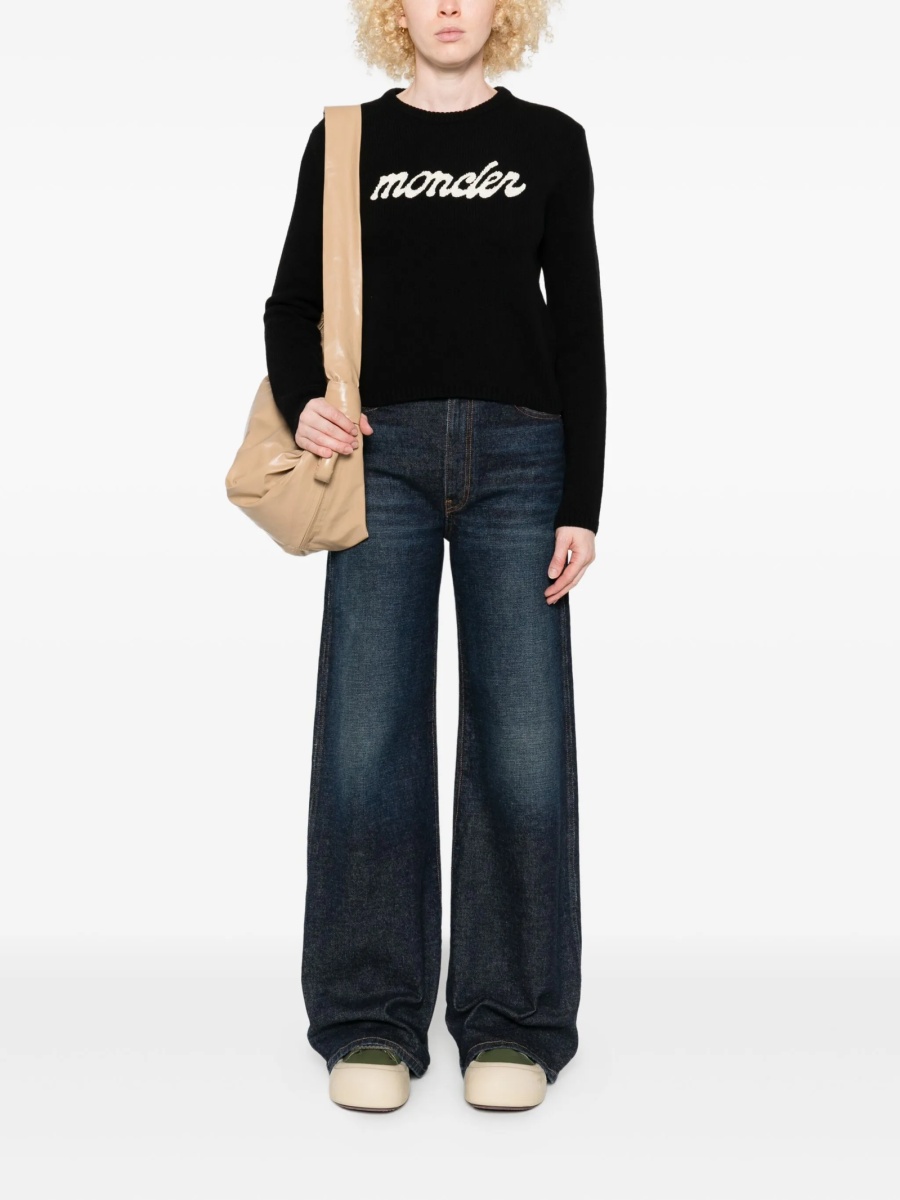 Pulover tricotat Moncler negru - Img 2