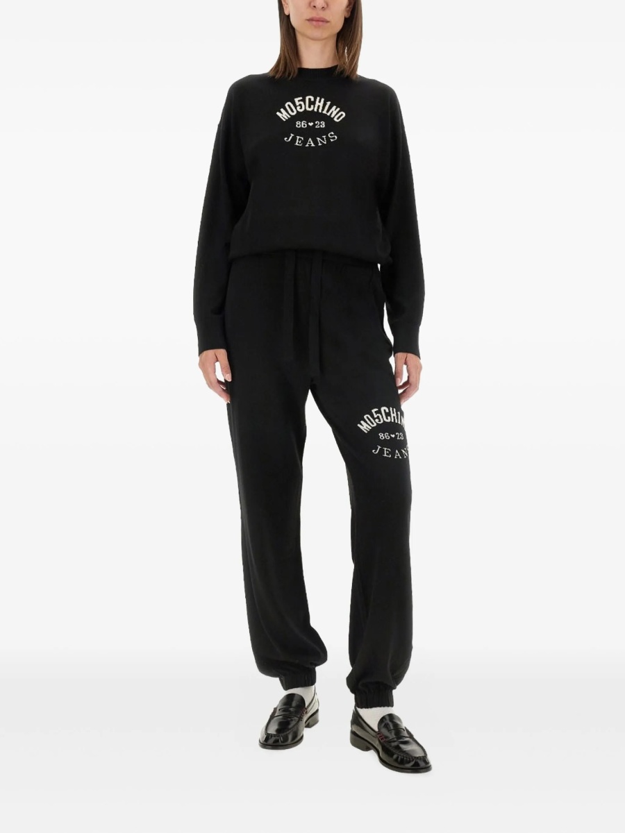 Pulover tricotat MOSCHINO JEANS negru - Img 2