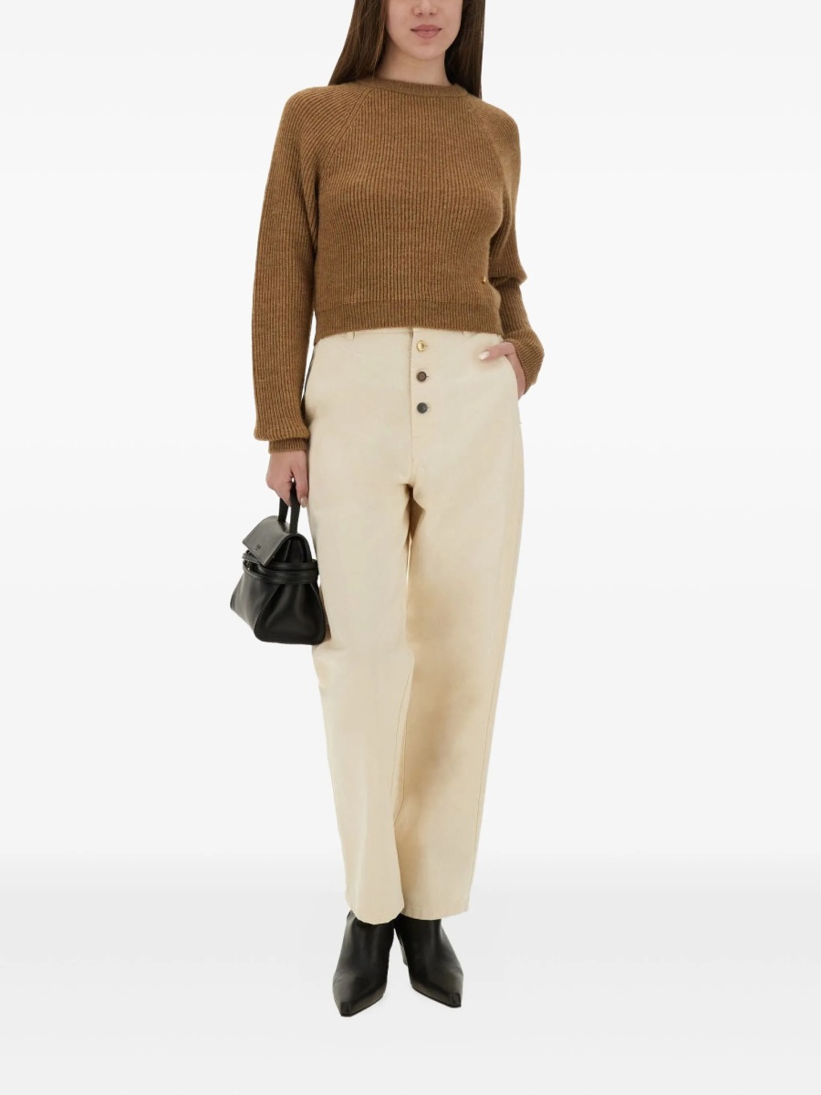 Pulover tricotat Moschino maro - Img 2