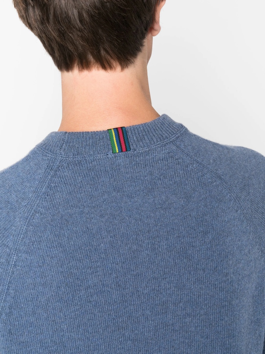 Pulover tricotat Paul Smith albastru - Img 5