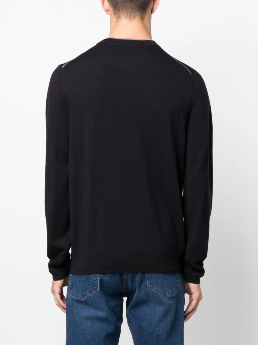 Pulover tricotat Paul Smith albastru - Img 4