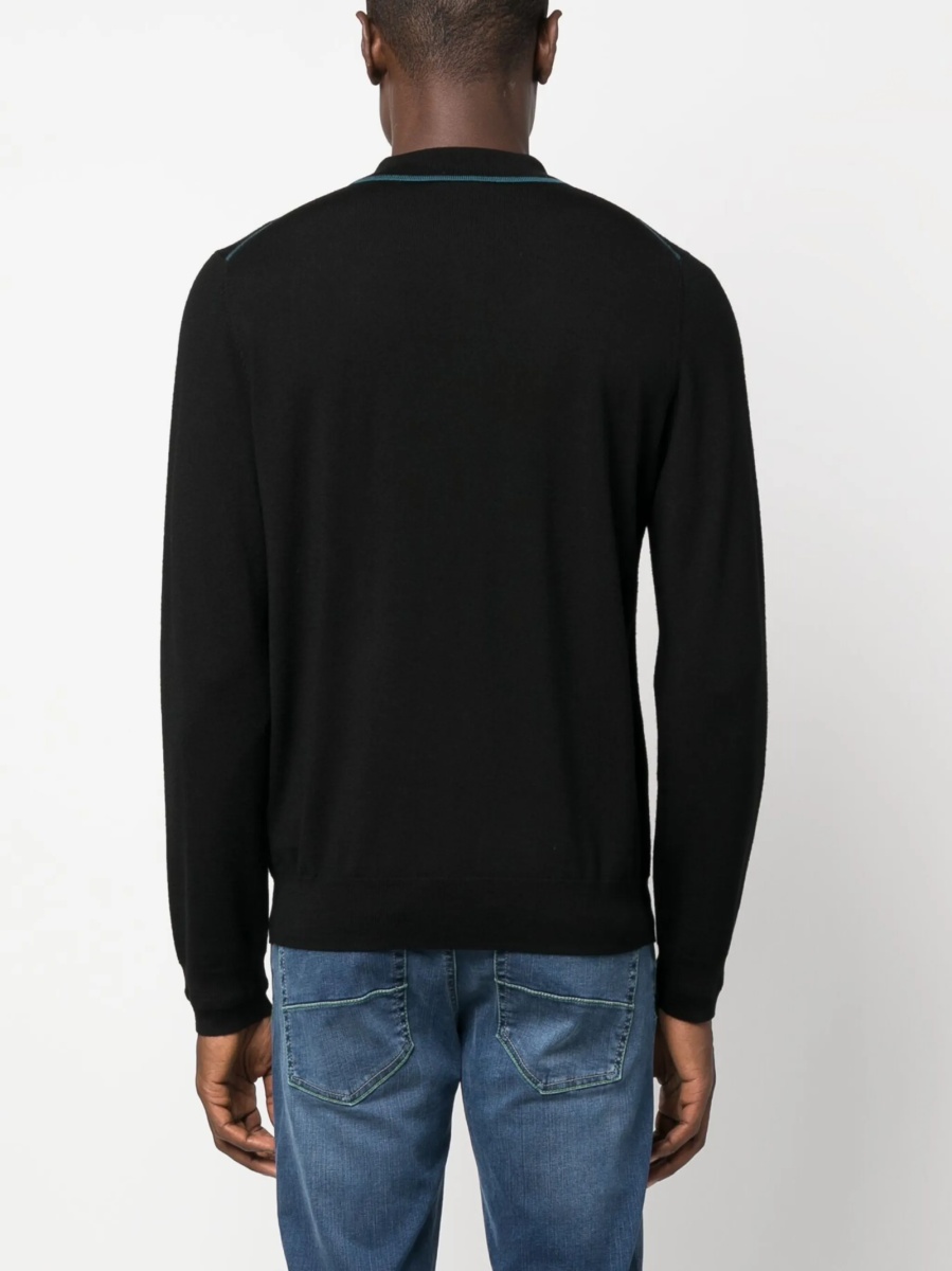 Pulover tricotat Paul Smith negru - Img 4