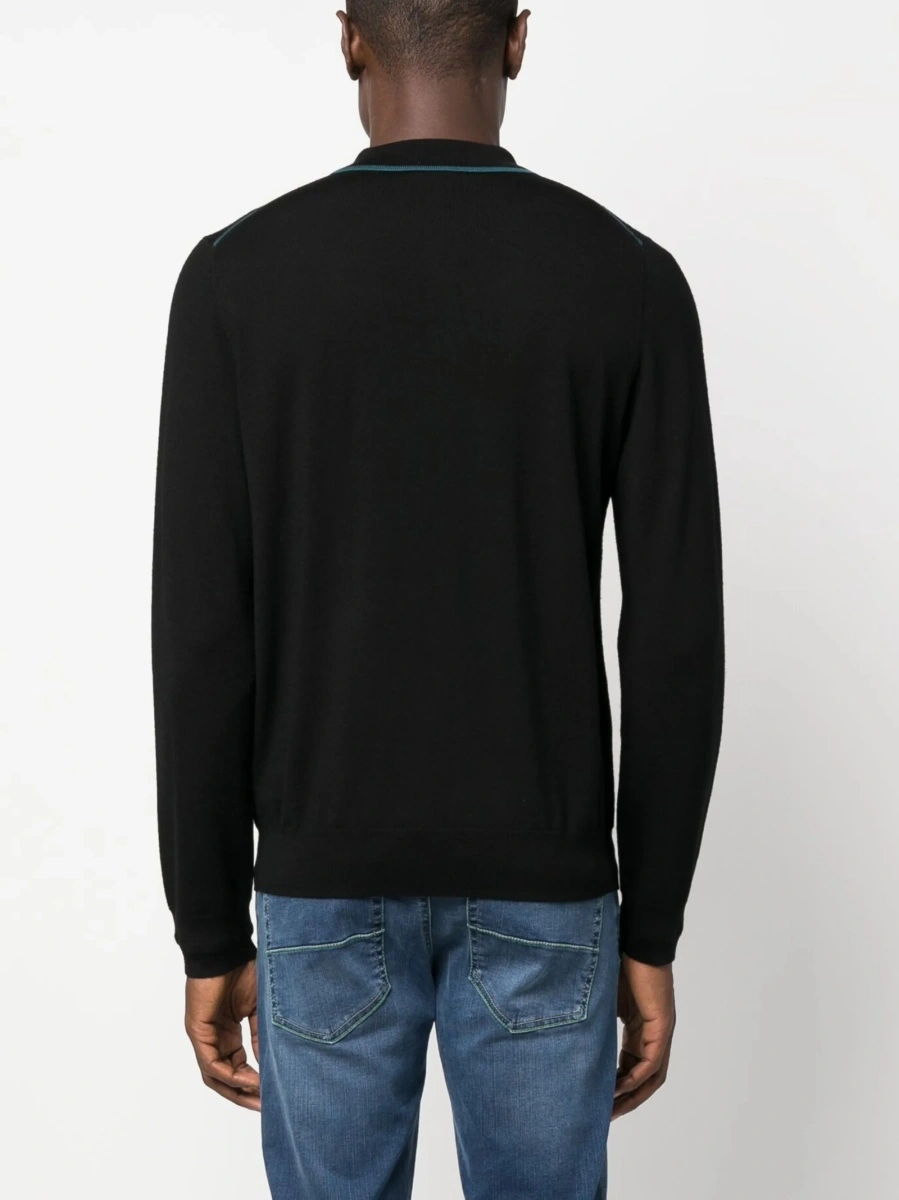 Pulover tricotat Paul Smith negru - Img 4