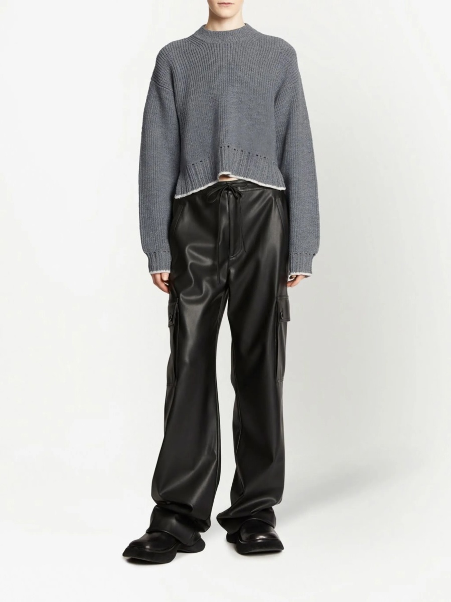 Pulover tricotat PROENZA SCHOULER WHITE LABEL gri - Img 2