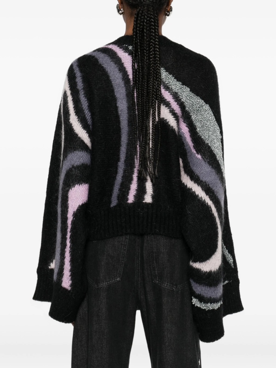 Pulover tricotat PUCCI negru - Img 4
