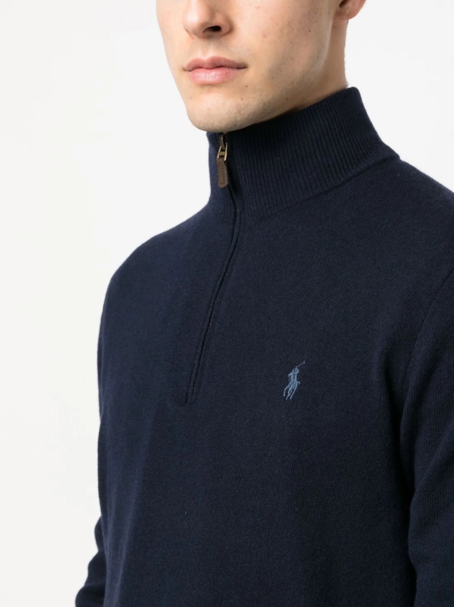Pulover tricotat Ralph Lauren albastru - Img 5
