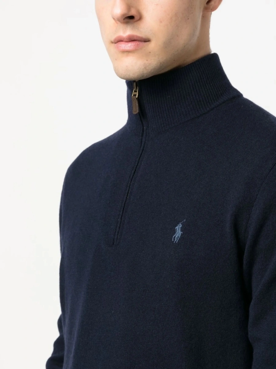 Pulover tricotat Ralph Lauren albastru - Img 5