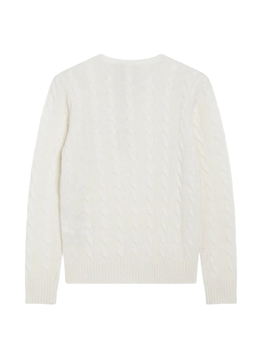 Pulover tricotat Ralph Lauren neutru - Img 2