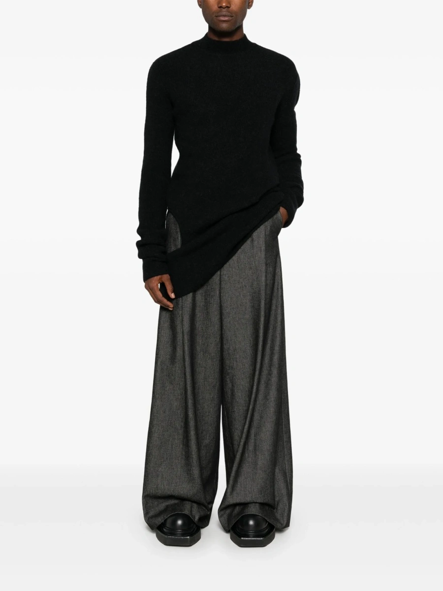 Pulover tricotat Rick Owens negru - Img 2